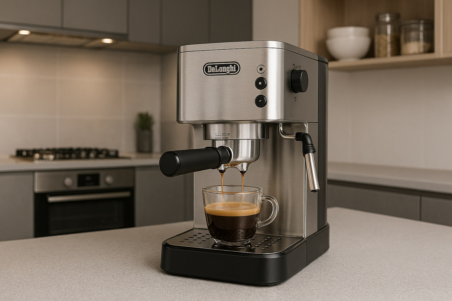 Imagen de De’Longhi Classic EM450.M: la cafetera espresso de acero inoxidable más completa por solo 119 €